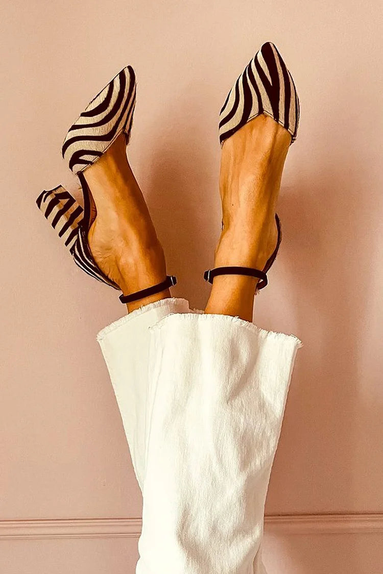 Selena | Zapatos de Salón Cebra Couture