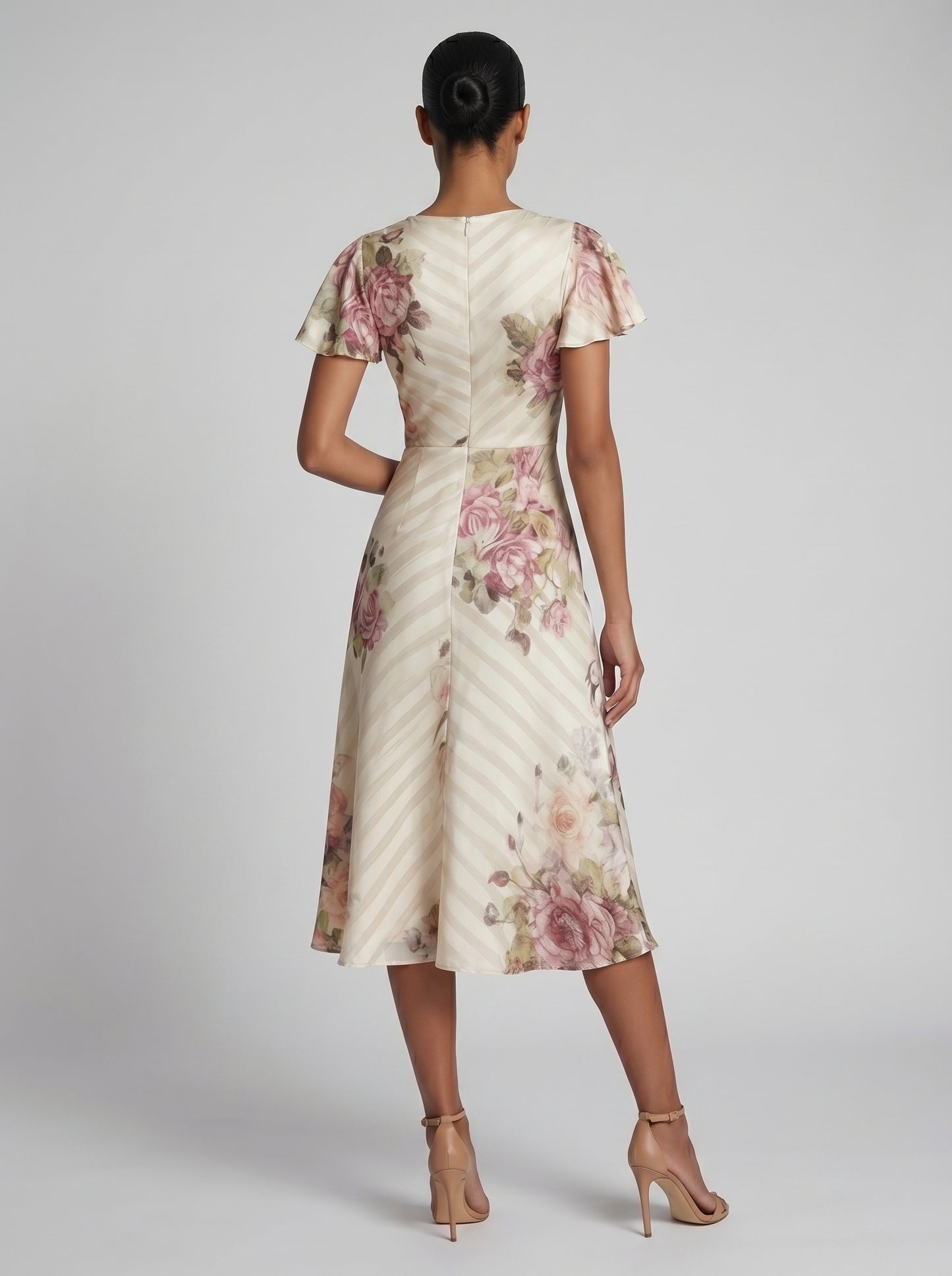 Alba - Vestido Midi Con Estampado Floral