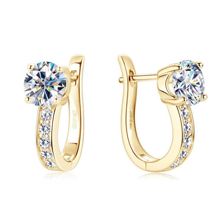 Pendientes Huggie Canal | Oro