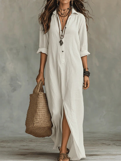 Wilma | Vestido Largo Effortless De Silueta Favorecedora Para El Día A Día