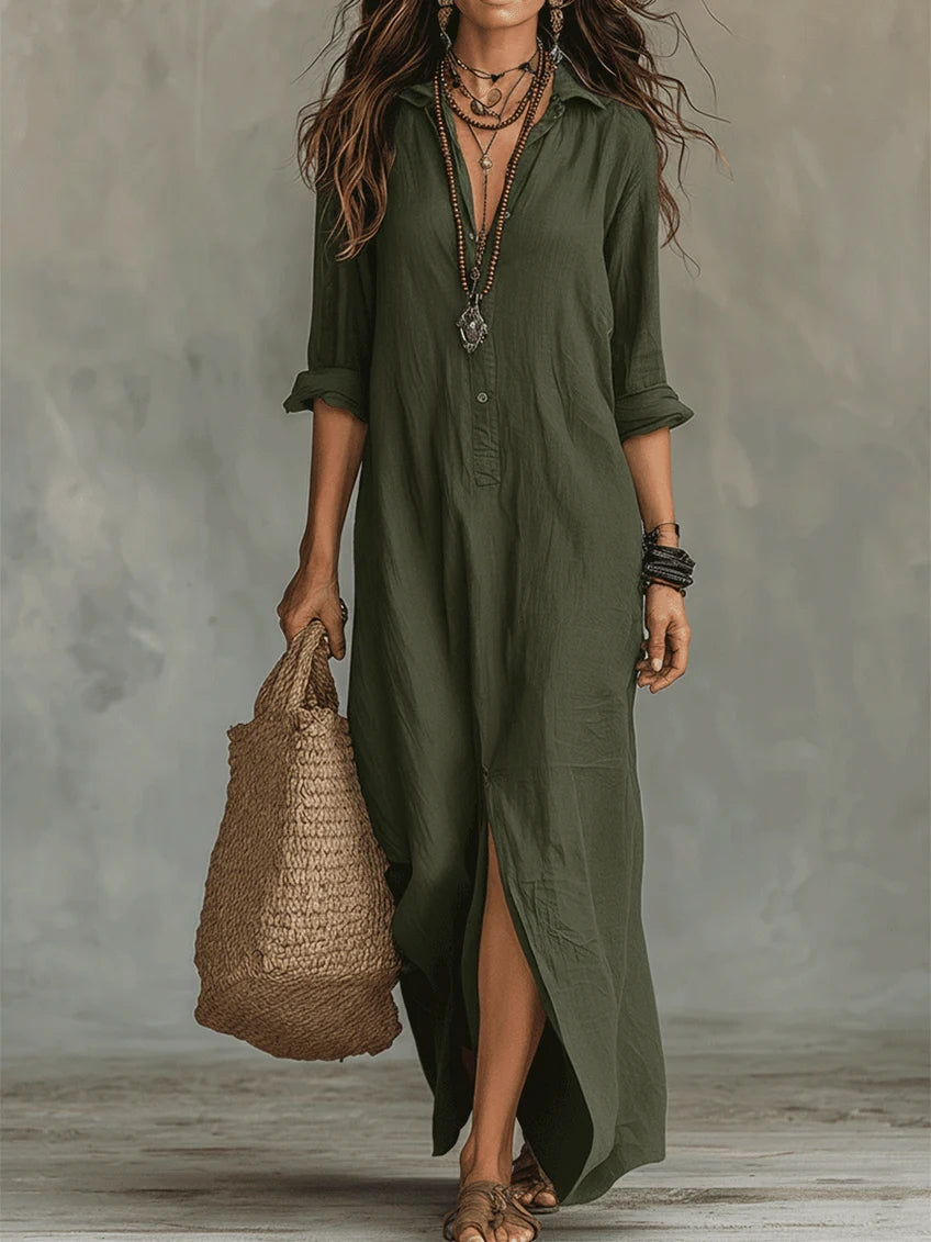 Wilma | Vestido Largo Effortless De Silueta Favorecedora Para El Día A Día