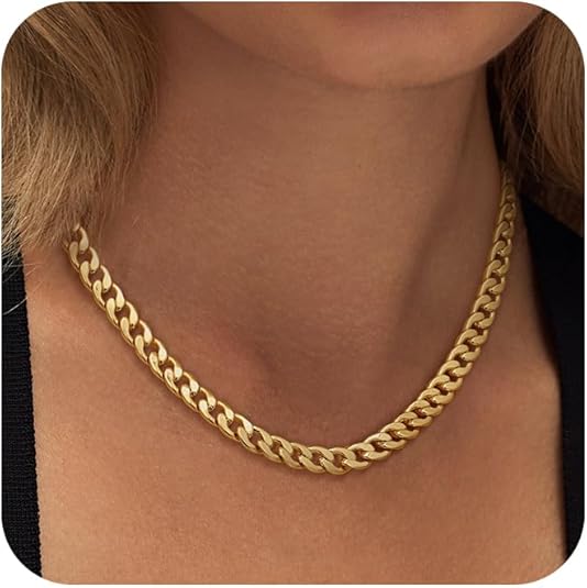 Collar Cadena Cubana Gruesa | Oro