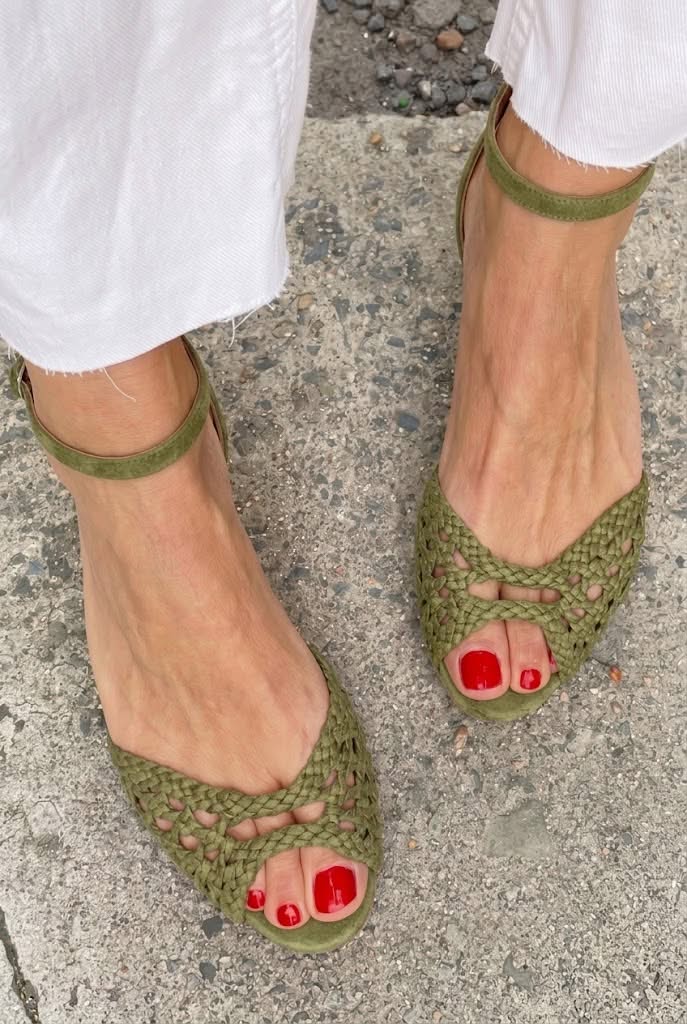 Isidora | Sandalias Trenzadas Doradas