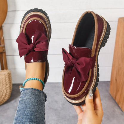 Mocasines Brillantes con Lazo