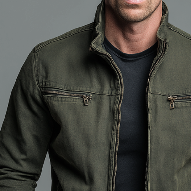 Camilo™ | Chaqueta Vintage con Cremallera