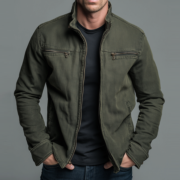 Camilo™ | Chaqueta Vintage con Cremallera