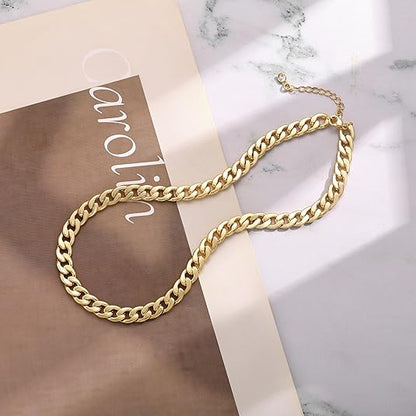 Collar Cadena Cubana Gruesa | Oro