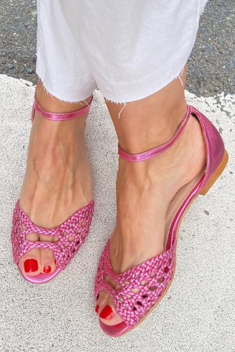 Isidora | Sandalias Trenzadas Doradas