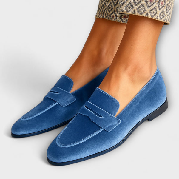 Luisa | Mocasines de terciopelo suave
