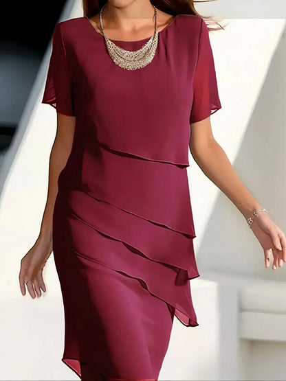 Anastasia - Vestido midi con capas