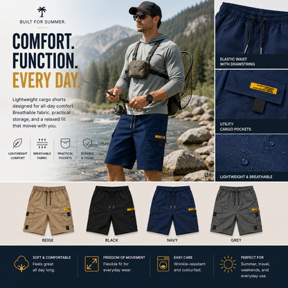 Nicolás - Bermudas Cargo Multibolsillos