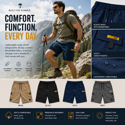 Nicolás - Bermudas Cargo Multibolsillos