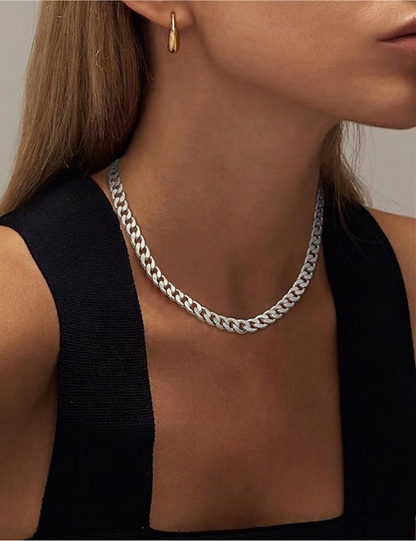 Collar Cadena Cubana Gruesa | Oro