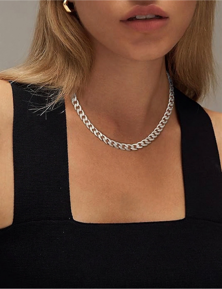 Collar Cadena Cubana Gruesa | Oro