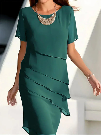 Anastasia - Vestido midi con capas