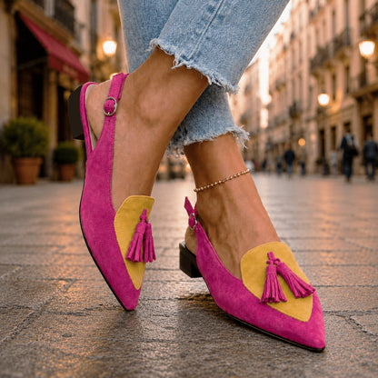 Lorena | Sandalias con Tiras y Borlas
