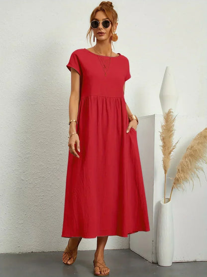 Gabriela™ — Vestido Midi Fluido con Elegancia Atemporal
