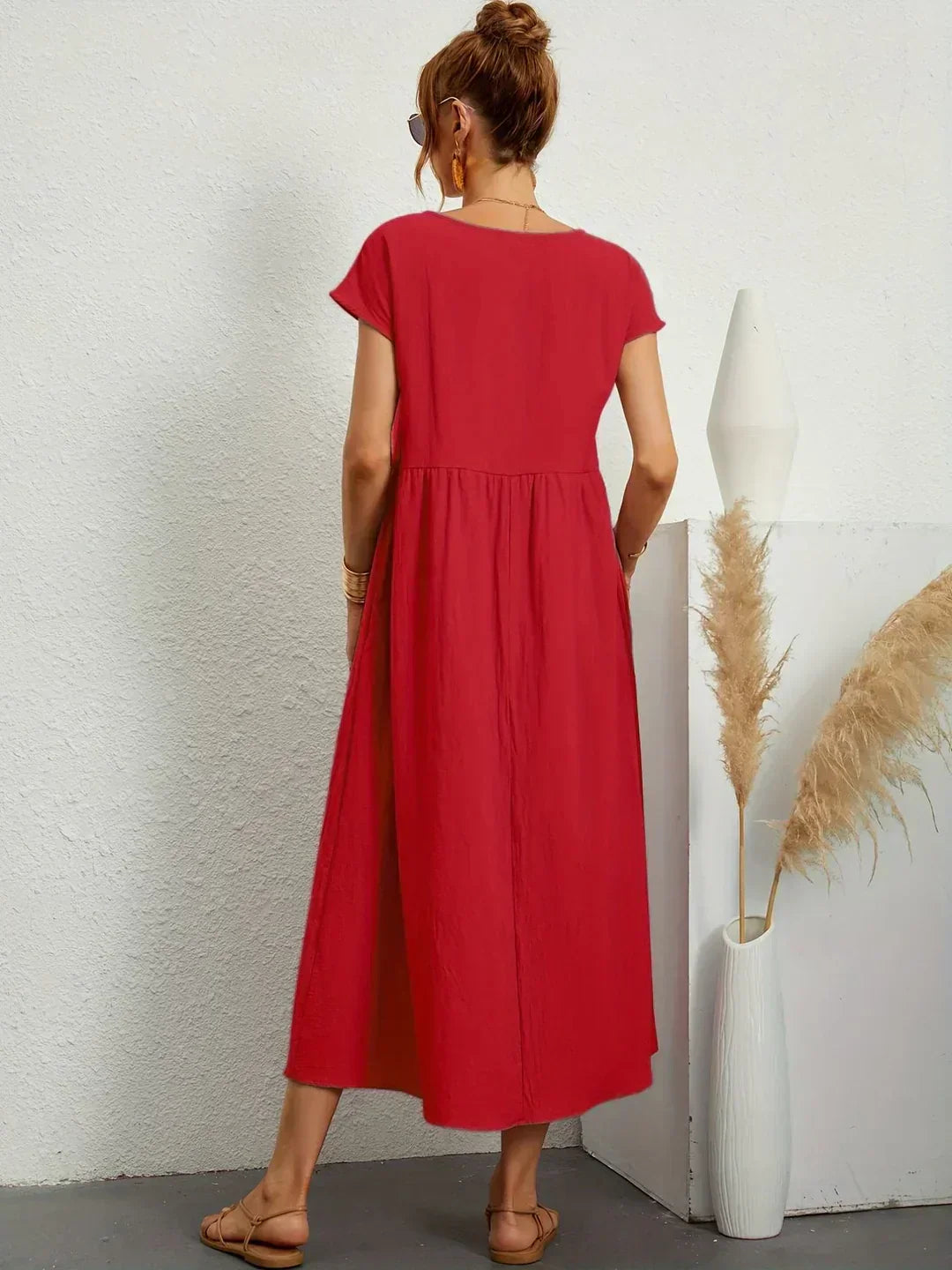 Gabriela™ — Vestido Midi Fluido con Elegancia Atemporal