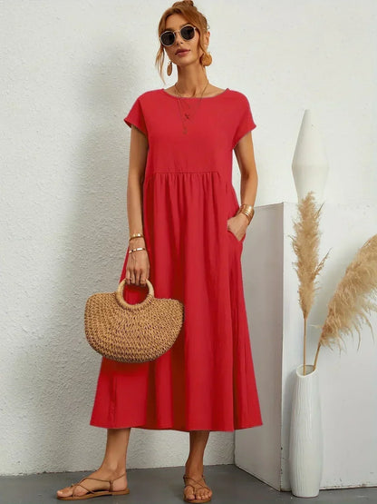 Gabriela™ — Vestido Midi Fluido con Elegancia Atemporal