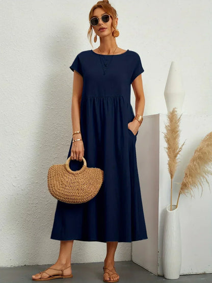 Gabriela™ — Vestido Midi Fluido con Elegancia Atemporal