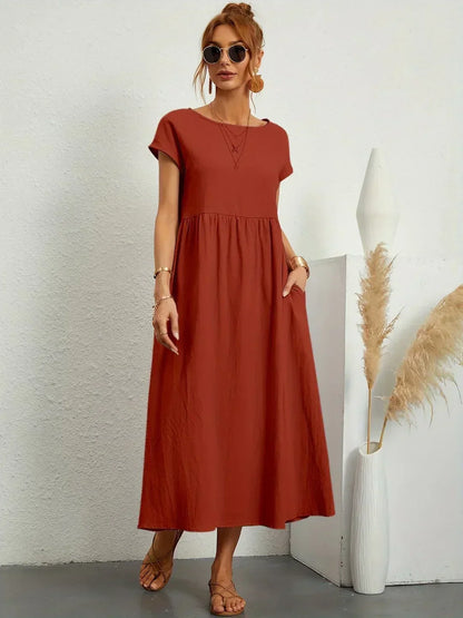 Gabriela™ — Vestido Midi Fluido con Elegancia Atemporal