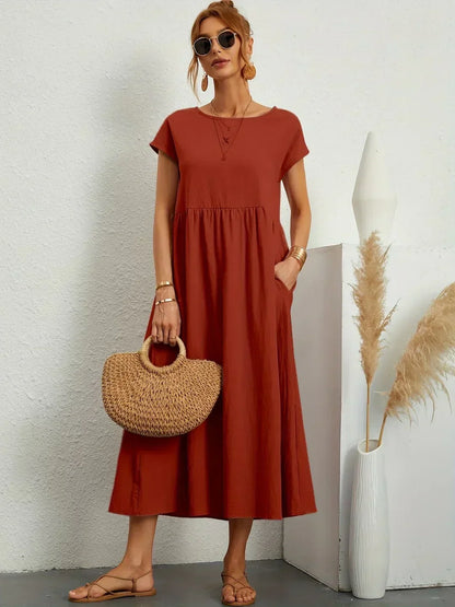 Gabriela™ — Vestido Midi Fluido con Elegancia Atemporal