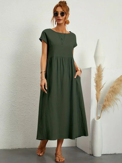 Gabriela™ — Vestido Midi Fluido con Elegancia Atemporal