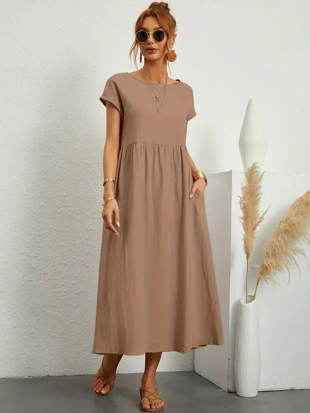 Gabriela™ — Vestido Midi Fluido con Elegancia Atemporal