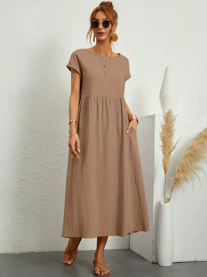 Gabriela™ — Vestido Midi Fluido con Elegancia Atemporal
