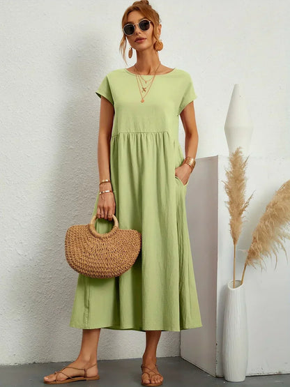 Gabriela™ — Vestido Midi Fluido con Elegancia Atemporal