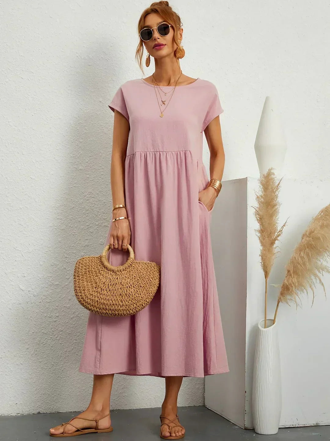 Gabriela™ — Vestido Midi Fluido con Elegancia Atemporal