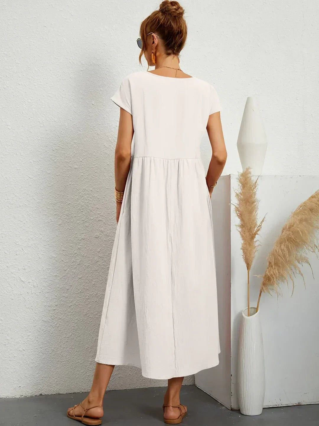 Gabriela™ — Vestido Midi Fluido con Elegancia Atemporal