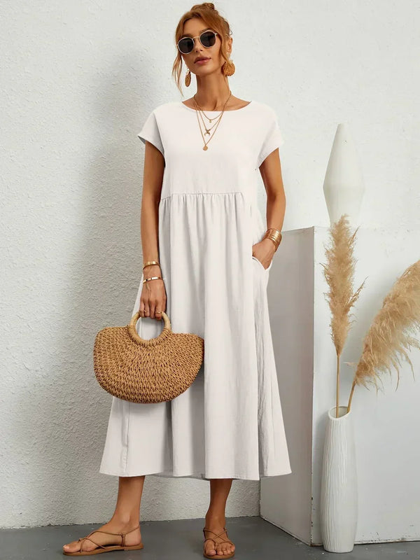 Gabriela™ — Vestido Midi Fluido con Elegancia Atemporal
