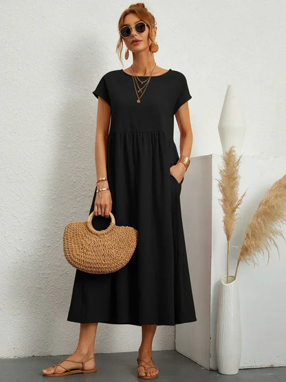 Gabriela™ — Vestido Midi Fluido con Elegancia Atemporal