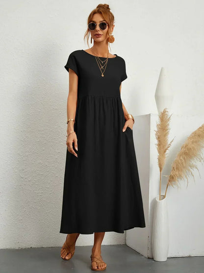Gabriela™ — Vestido Midi Fluido con Elegancia Atemporal