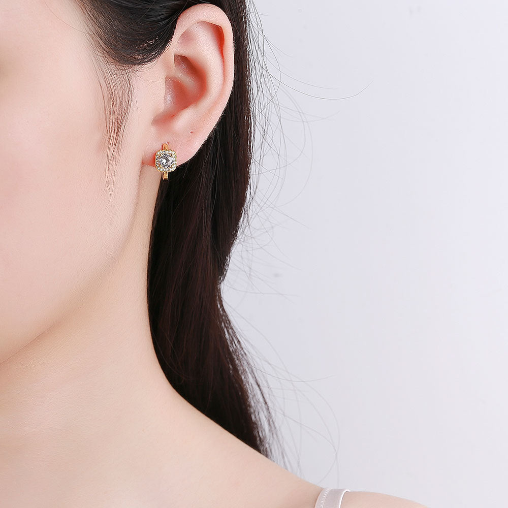 Pendientes cuadrados Nadine | Oro