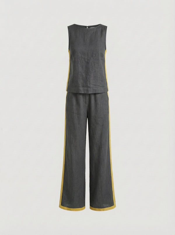 Laura - Elegante conjunto de chaleco y pantalones