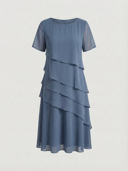 Anastasia - Vestido midi con capas