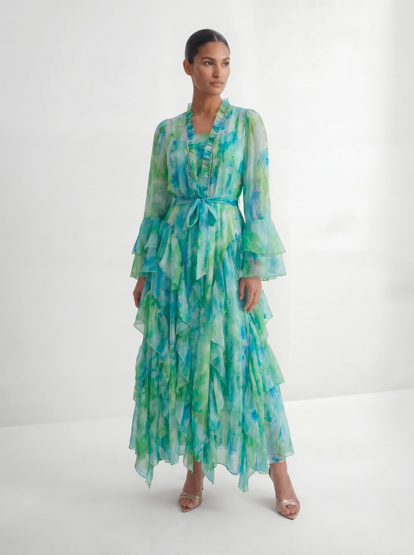 Esmeralda - Vestido Maxi de Volantes