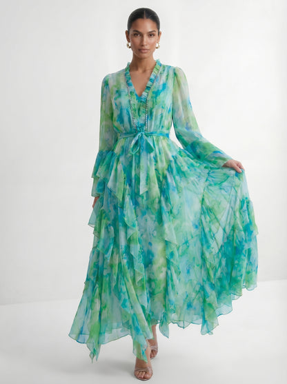 Esmeralda - Vestido Maxi de Volantes