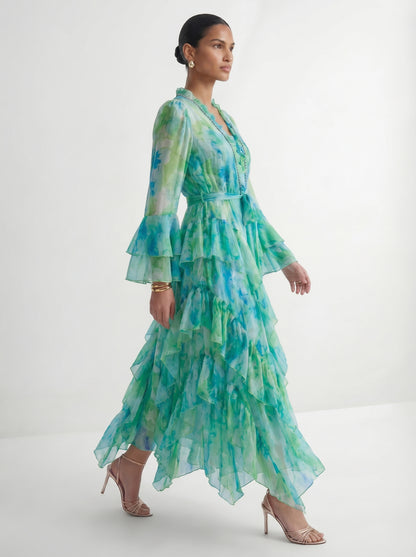 Esmeralda - Vestido Maxi de Volantes