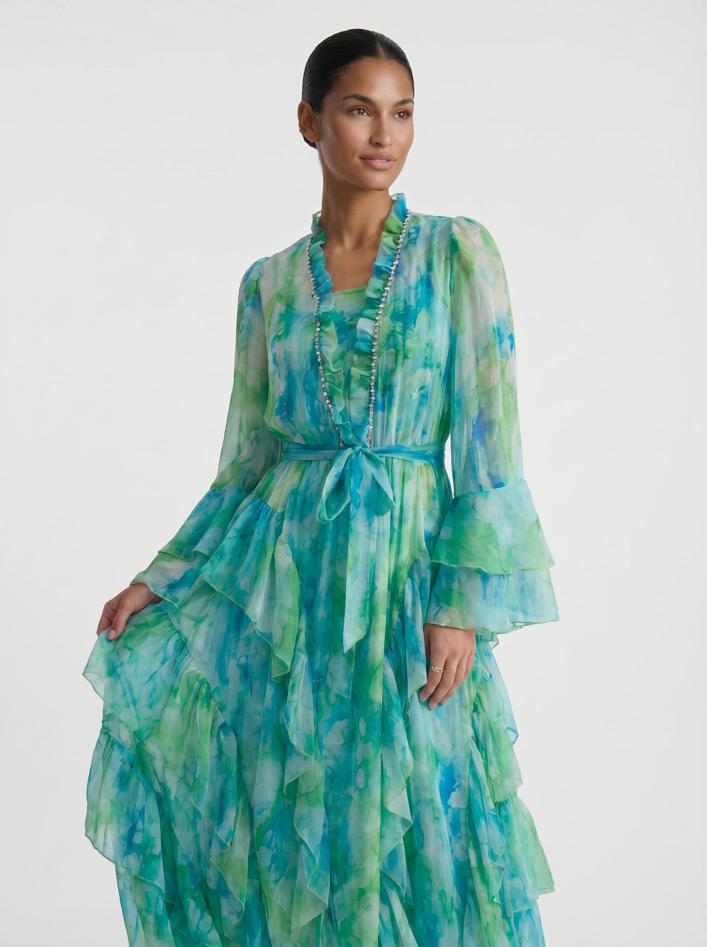 Esmeralda - Vestido Maxi de Volantes