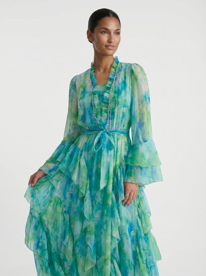 Esmeralda - Vestido Maxi de Volantes