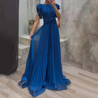 Rocío | Vestido de Noche Plisado