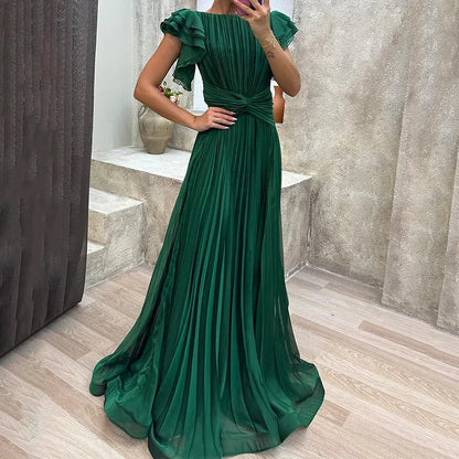 Rocío | Vestido de Noche Plisado