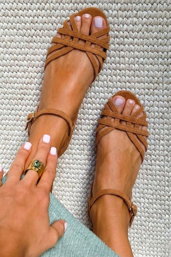 Valeria | Sandalias Planas Vintage