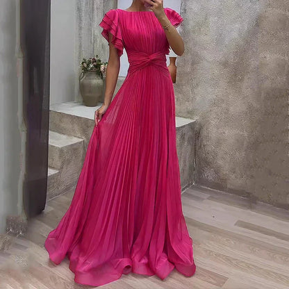 Rocío | Vestido de Noche Plisado
