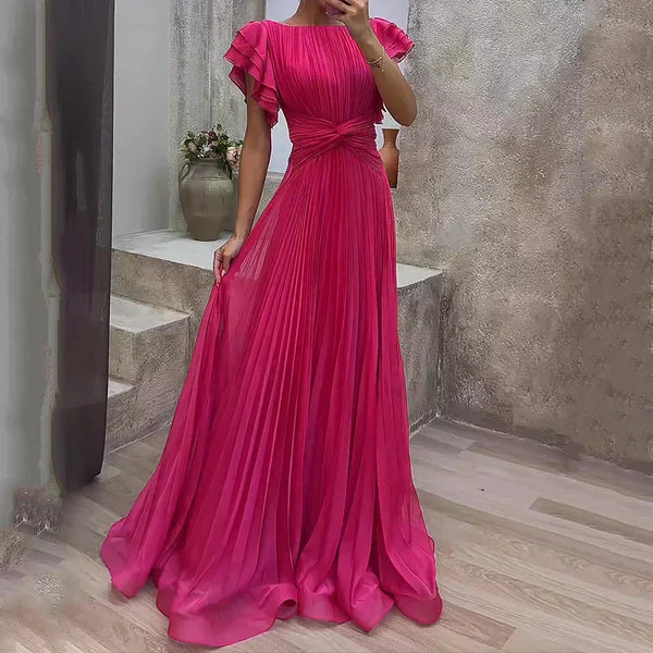 Rocío | Vestido de Noche Plisado