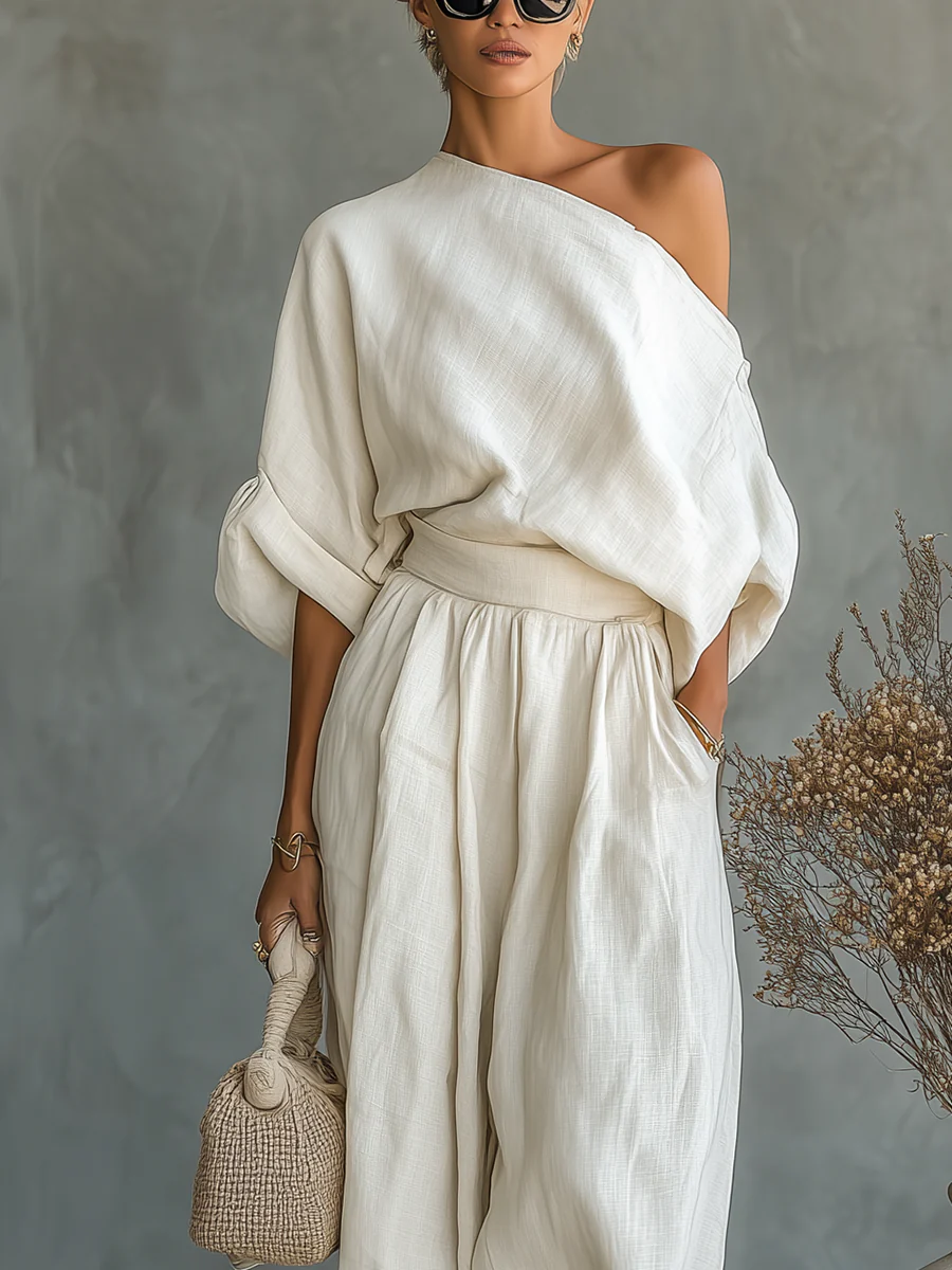 Leonor | Elegante conjunto de dos piezas con un solo tirante