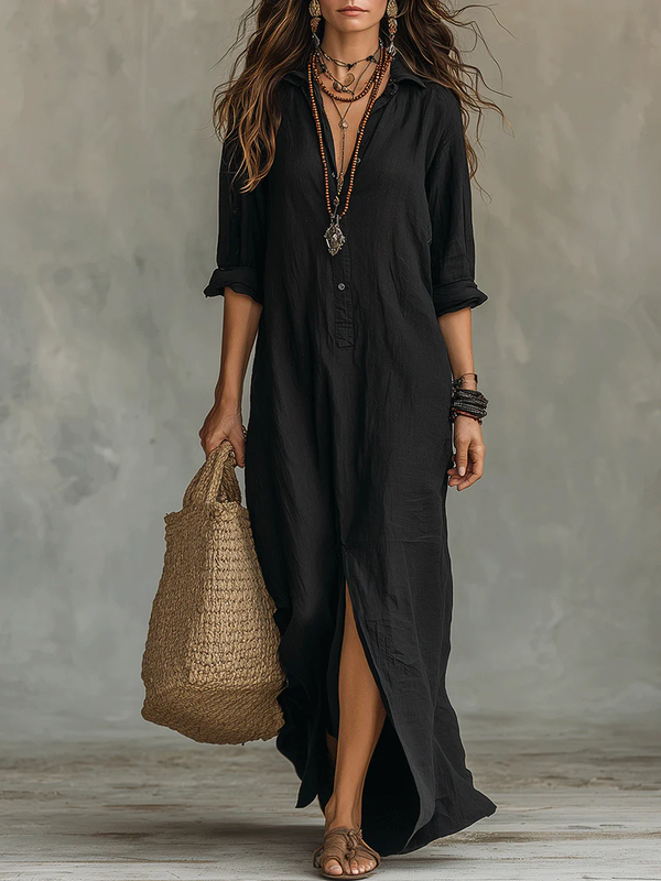 Wilma | Vestido Largo Effortless De Silueta Favorecedora Para El Día A Día